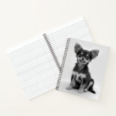 Carnet Black and White Chihuahua Puppy Photo (Intérieur)