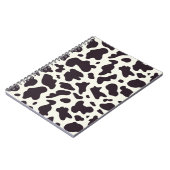 Carnet Black and White Cow Pattern Print Notebook (Côté gauche)