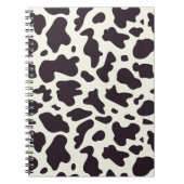 Carnet Black and White Cow Pattern Print Notebook (Devant)