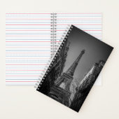 Carnet black and white eiffel tower photo (À l'intérieur)