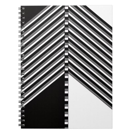 Carnet Black and White Geometric Fuses Rhythm (Devant)