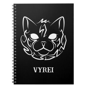 Carnet Black and White Tribal Cat