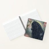 Carnet Black Beauty Friesian Horse - Ordinateur portable (Intérieur)