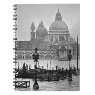Carnet Black Blanc Grand Canal Venise Italie Voyage