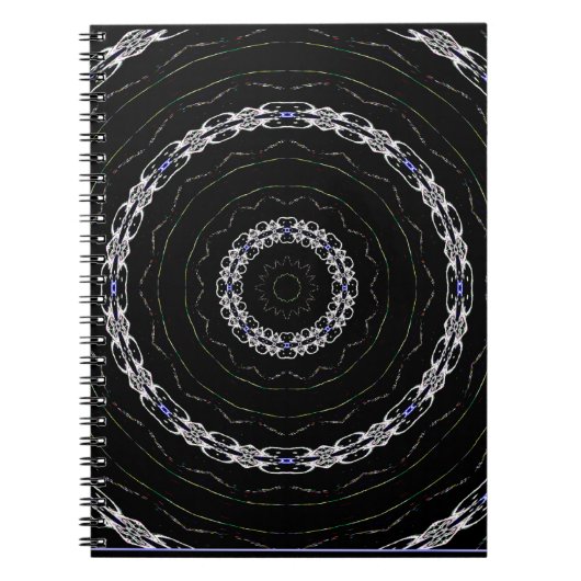 Carnet Black Blue n Silver Spiral Notebook (Devant)