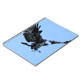 Carnet Black & Blue Pop Art Eagle (Côté gauche)