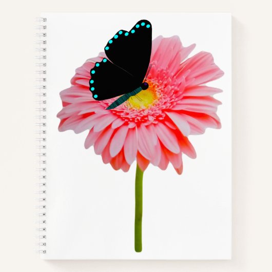 Carnet Black Butterfly Spiral Notebook (Devant)