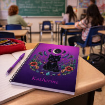 Black Cat Celestial Mystical