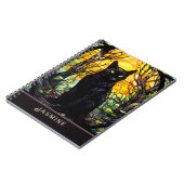 Carnet Black Cat Vitrail jaune (Côté gauche)