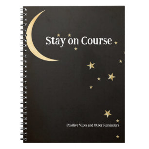 Carnet Black Celestial Stay On Course et autres rappels
