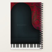 Carnet Black Concert Grand Piano (Verso)