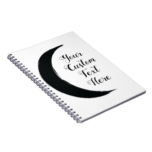 Carnet Black Crescent Magic Dark Moon Astrology  (Côté Droit)