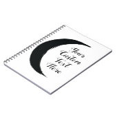 Carnet Black Crescent Magic Dark Moon Astrology  (Côté gauche)