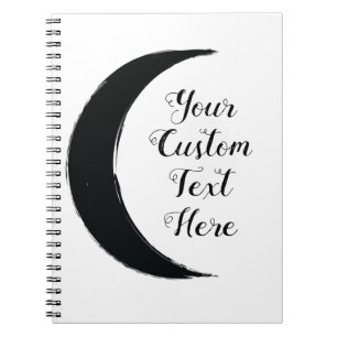 Carnet Black Crescent Magic Dark Moon Astrology 