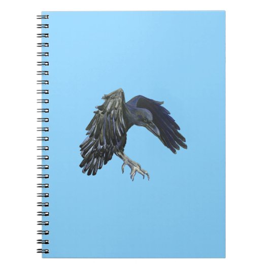 Carnet Black Crow Master of Time Illustration Sky Blue (Devant)