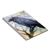 Carnet Black Crow Scary Gothique Abstrait (Côté Droit)