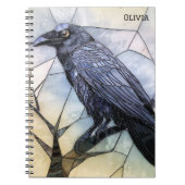 Carnet Black Crow Scary Gothique Abstrait (Devant)