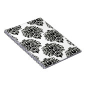 Carnet Black Elegant Damask (Côté Droit)