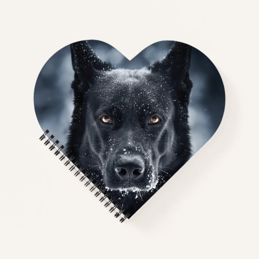 Carnet Black German Shepherd (Devant)