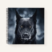 Carnet Black German Shepherd (Devant)