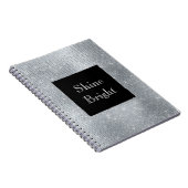 Carnet Black Glam Silver Glitzy Étincelle (Côté Droit)