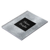 Carnet Black Glam Silver Glitzy Étincelle (Côté gauche)