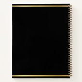 Carnet Black Gold 24 Photo Collage Invité (Dos)