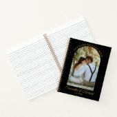 Carnet Black Gold Arch Personnalisé Photo Mariage invité (Intérieur)