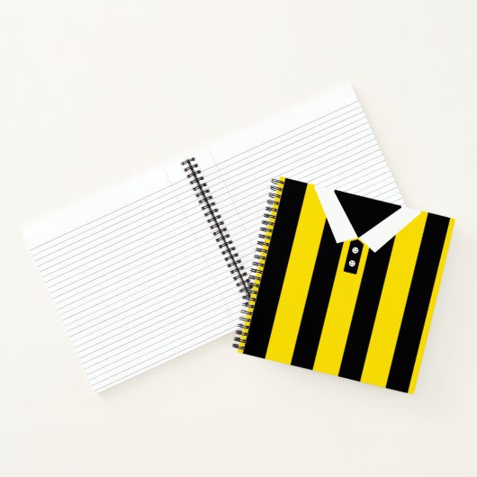 Carnet Black & Gold Custom Jersey Modèle de football rugb (Intérieur)