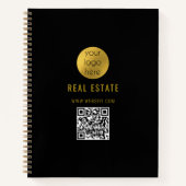 Carnet Black Gold Professional Real Agent Business (Devant)