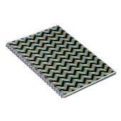Carnet Black Gold Turquoise ZigZag (Côté Droit)