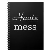 Carnet Black Haute Mess (Devant)