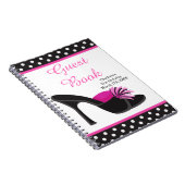 Carnet Black Heels Shoes with Black Polka Dots (Côté Droit)