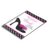 Carnet Black Heels Shoes with Black Polka Dots (Côté gauche)