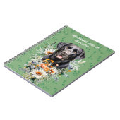 Carnet Black Lab Dogs Life and Times Custom Notebook (Côté gauche)