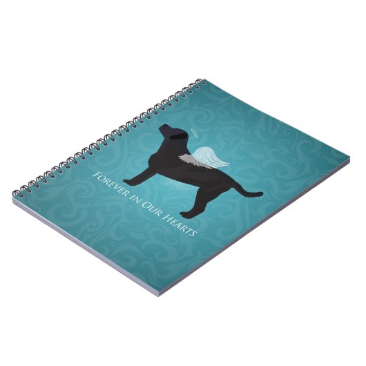 Carnet Black Lab Pet Memorial Sympathy Pet Perte Concepti (Côté gauche)