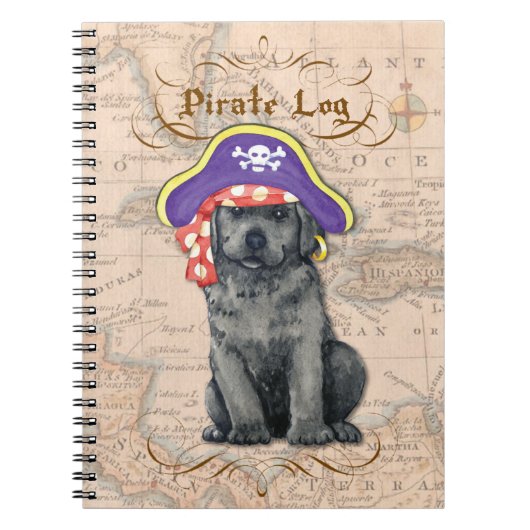 Carnet Black Lab Pirate (Devant)