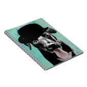 Carnet Black Labrador dans le Casquette Bowler (Côté Droit)