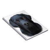 Carnet Black Labrador Dog Water Couleur Art Peinture (Côté Droit)