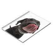 Carnet Black Labrador Licking (Côté gauche)