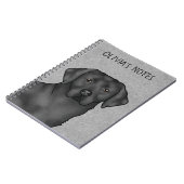 Carnet Black Labrador Retriever Lab Chien Nom Personnalis (Côté gauche)