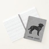 Carnet Black Labrador Retriever Lab Chien Nom Personnalis (Intérieur)