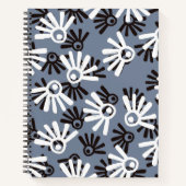 Carnet Black Lashes Abstrait Minimal Evil Protection (Devant)