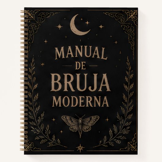 Carnet Black Modern Witch's Notebook/Manual (Devant)
