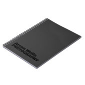 Carnet Black on Black Modern Bold Typographie (Côté gauche)