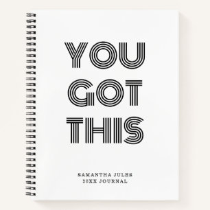 Carnet Black Personnalisé VOUS AVEZ EU CETTE MOtivation