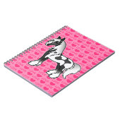 Carnet Black Piebald Dessin Gitan Vanner Shire Amour (Côté gauche)