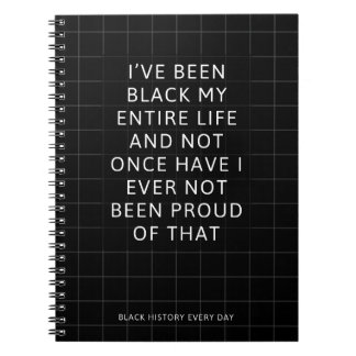 Carnet Black Pride Net Motif Spiral