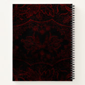 Carnet Black & Red Lace gothique (Dos)