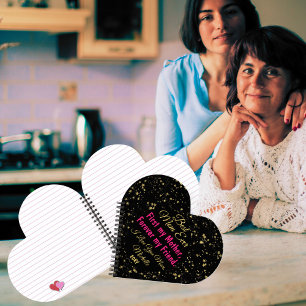 Carnet Black Rose mignonne Meilleure Maman Jour des mères